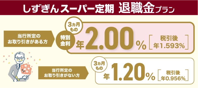 しずぎんスーパー定期退職金プラン