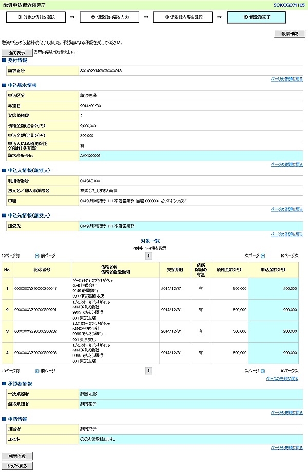 [SCKOGC71105]融資申込仮登録完了