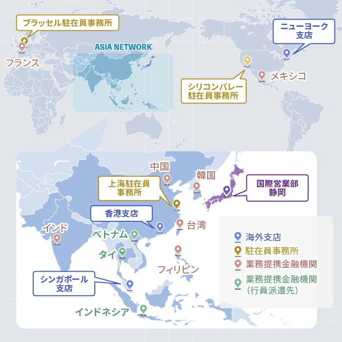 国内外の充実したネットワーク