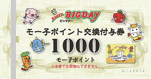エブリィビッグデー商品券