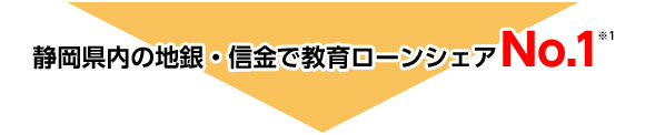 静岡県内の地銀・信金で教育ローンシェアNo.1