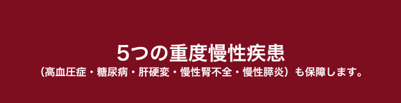 5�̏d�x���������i�������ǁE���A�a�E�̍d�ρE�����t�s�S�E�����X���j���ۏႵ�܂��B