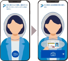 容貌と在留カードの撮影イメージ